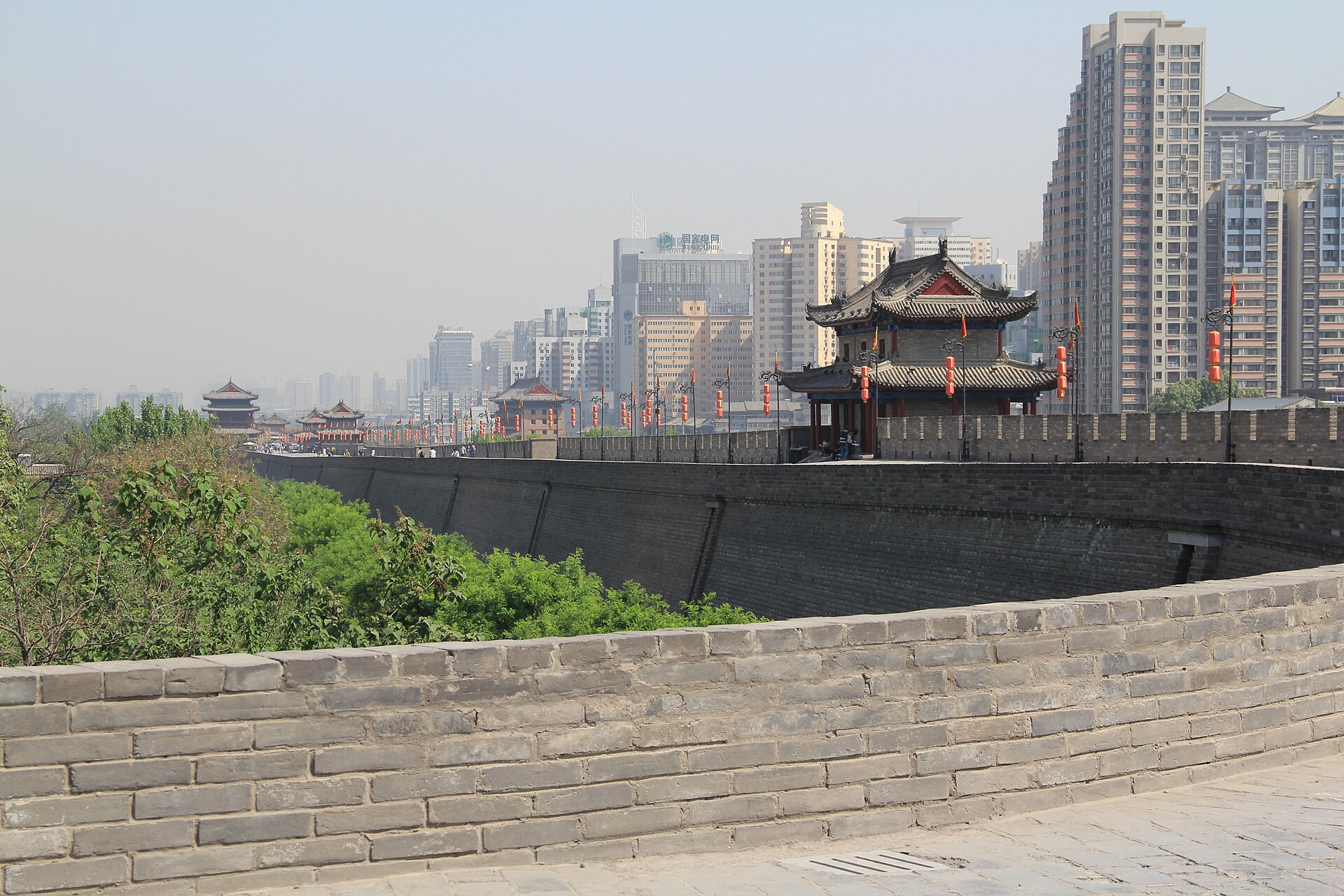 A photograph of Xi'an City Wall
