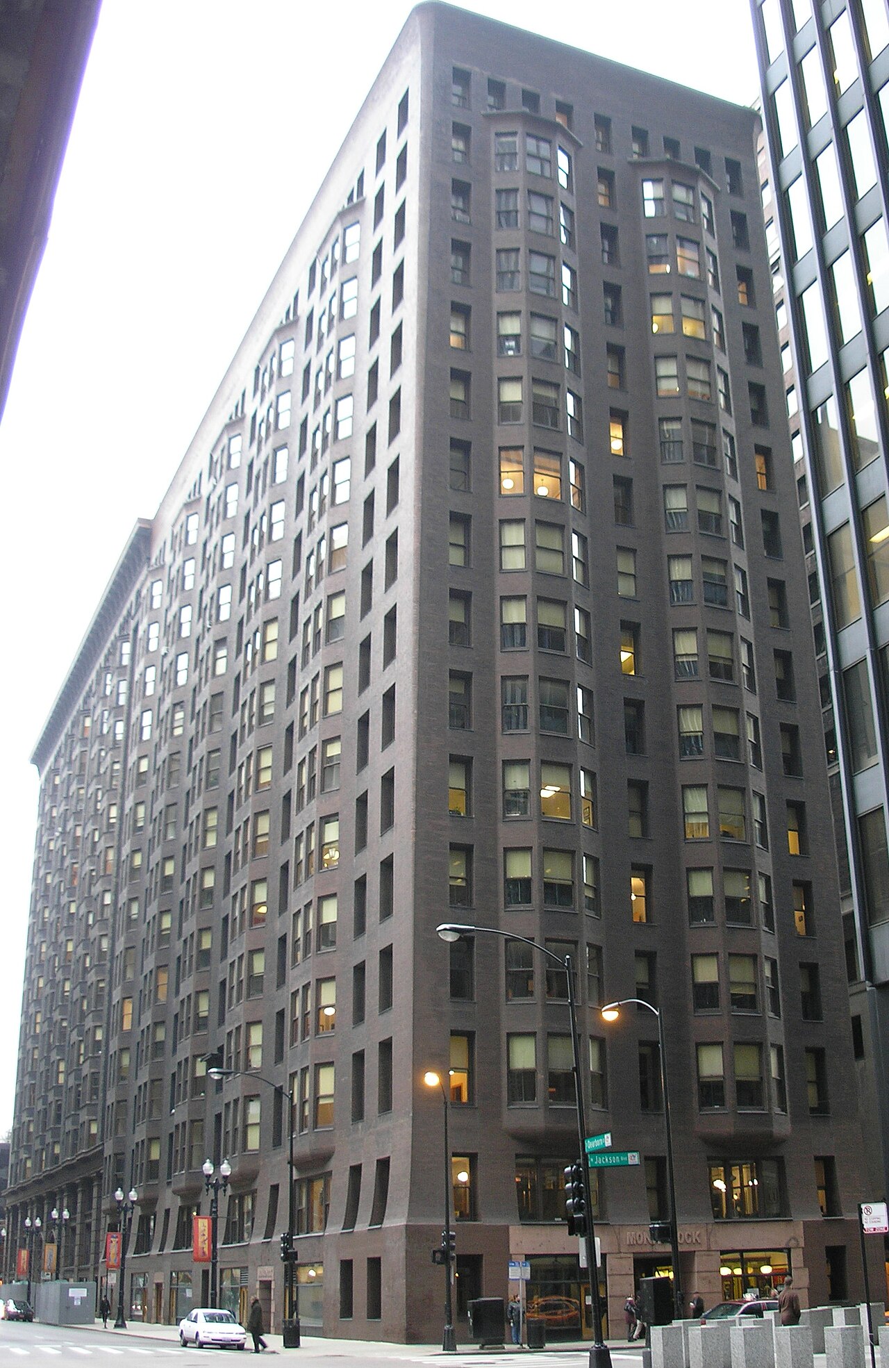 A photograph of Monadnock Building