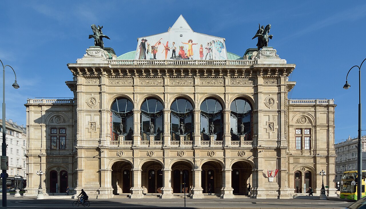 A photograph of Vienna State Opera house