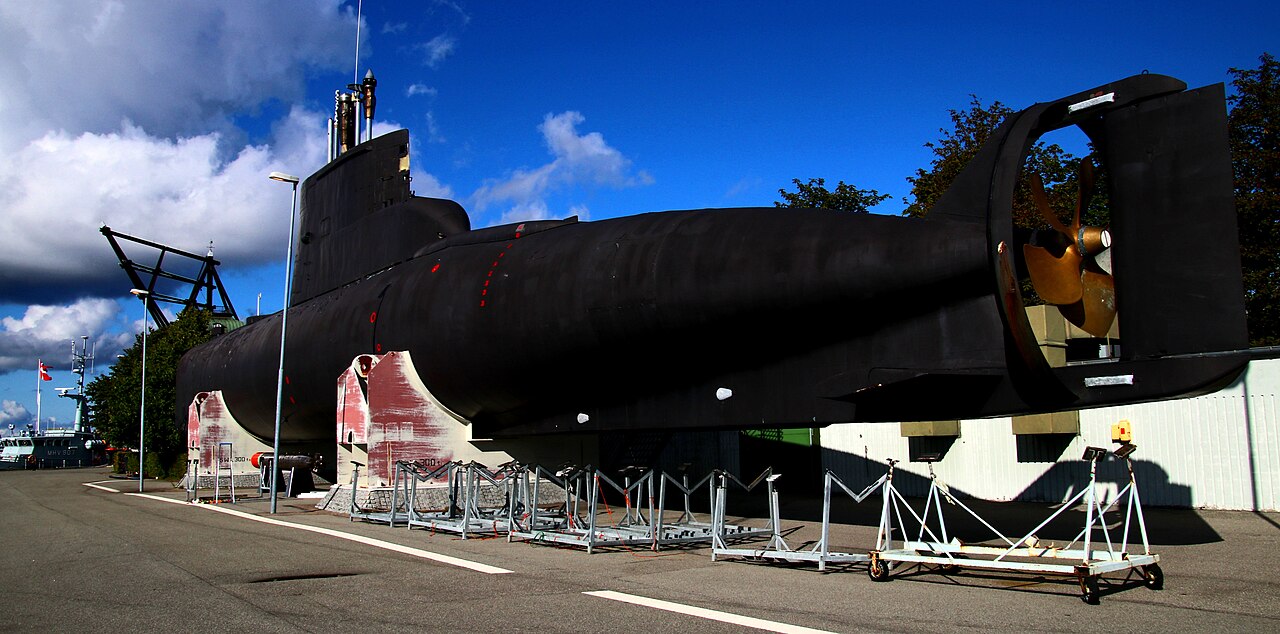 A photograph of HDMS Sælen