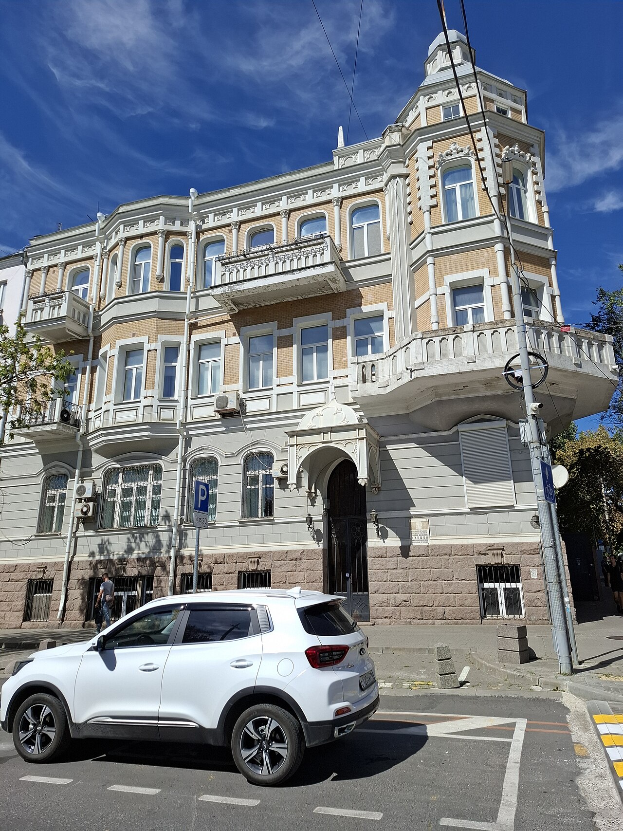 A photograph of House P