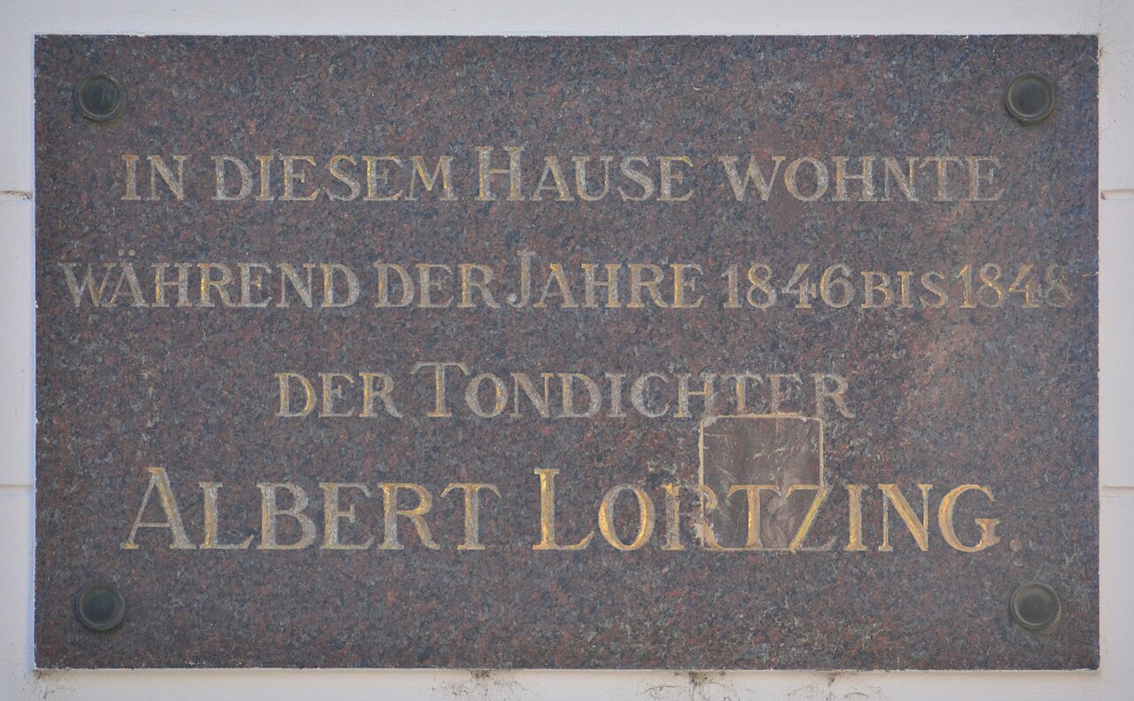 Gedenktafel für Albert Lortzing