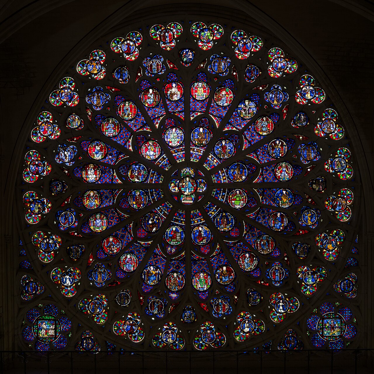 South rose window of Notre-Dame de Paris