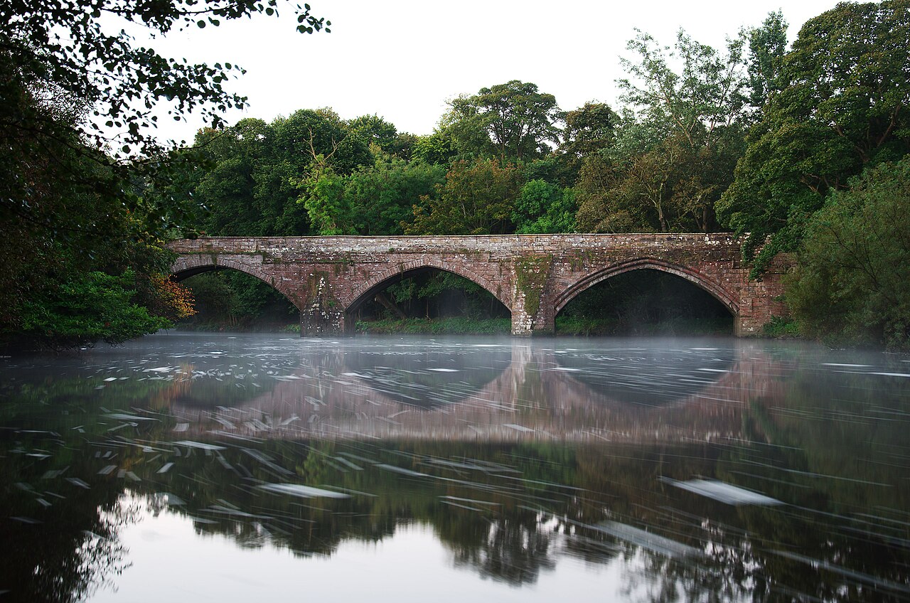 A photograph of Cramond Old Bridge