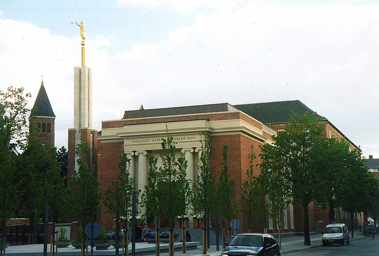 A photograph of Copenhagen Denmark Temple