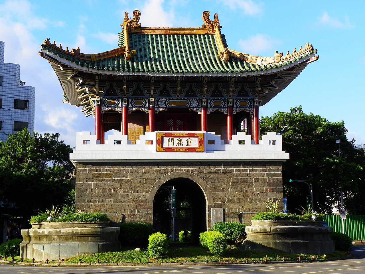 Taipei Şehri Küçük Güney Kapısı fotoğrafı