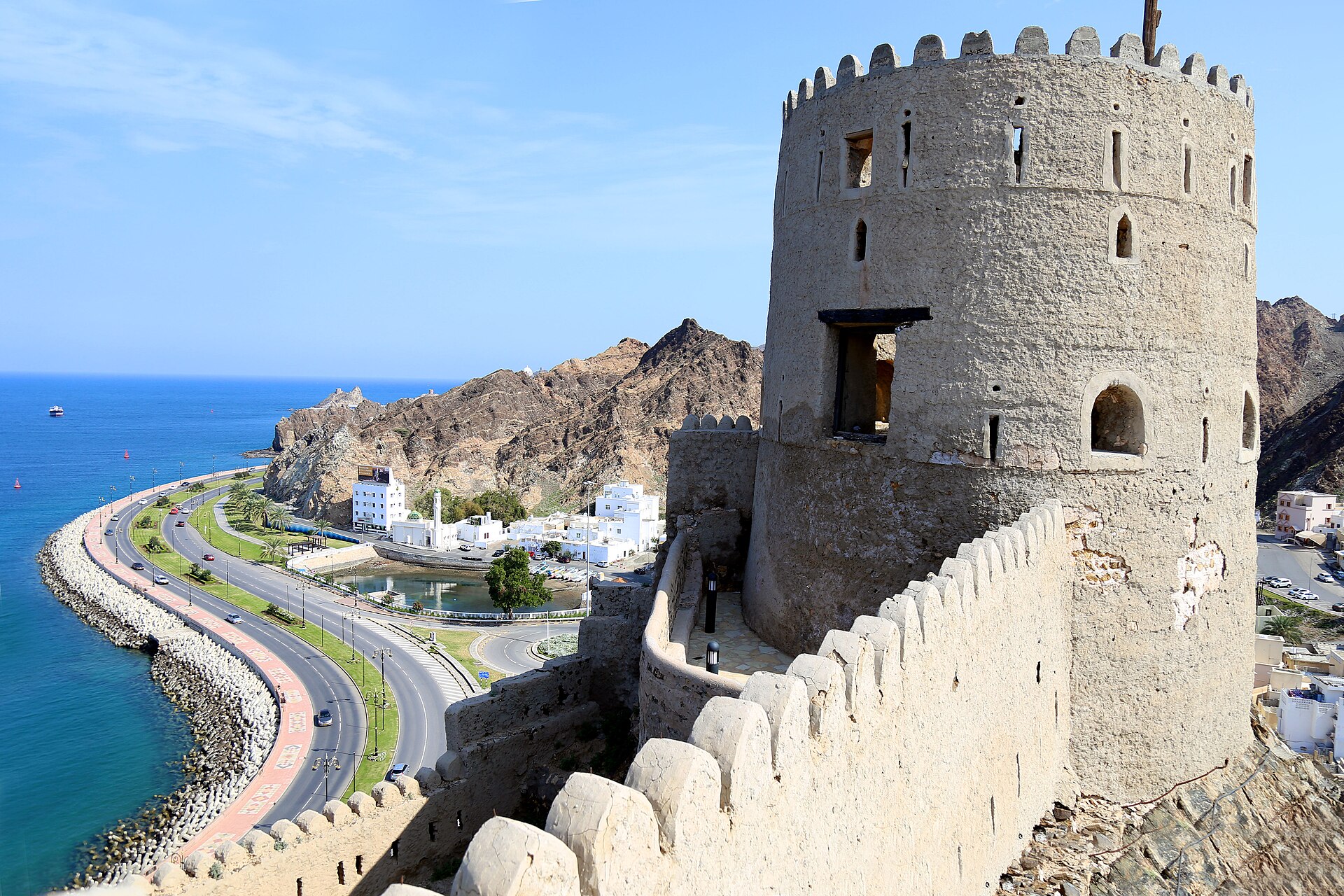 A photograph of Mutrah Fort
