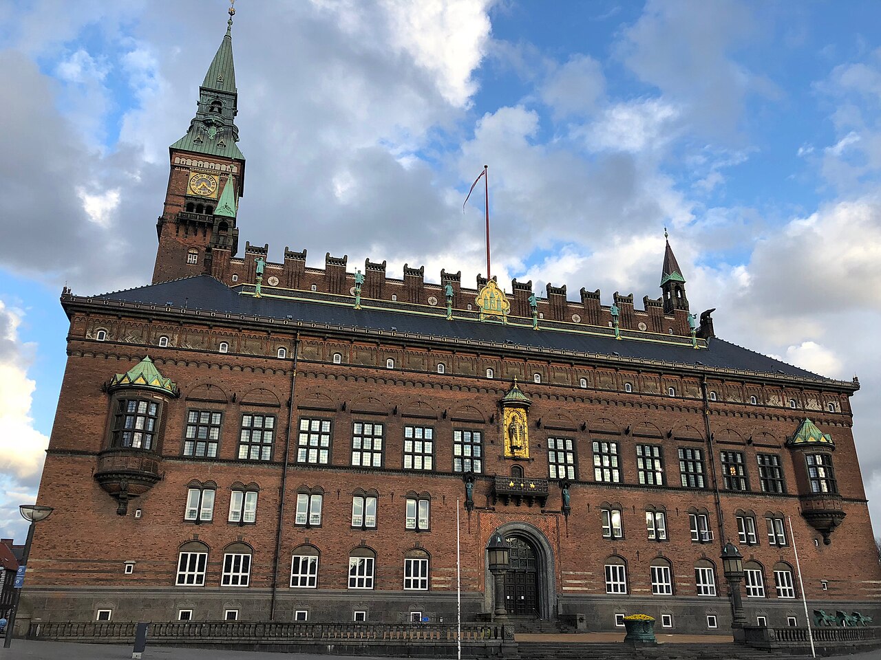 Una fotografia di municipio di Copenaghen