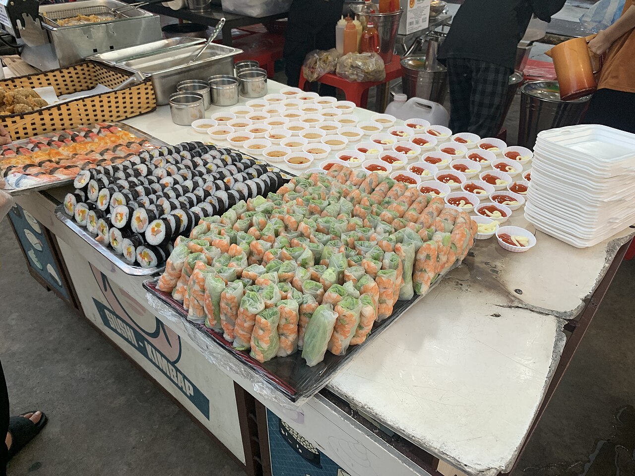 야시장의 사진