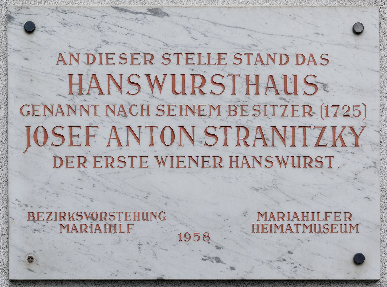 Targa commemorativa per Josef Anton Stranitzky