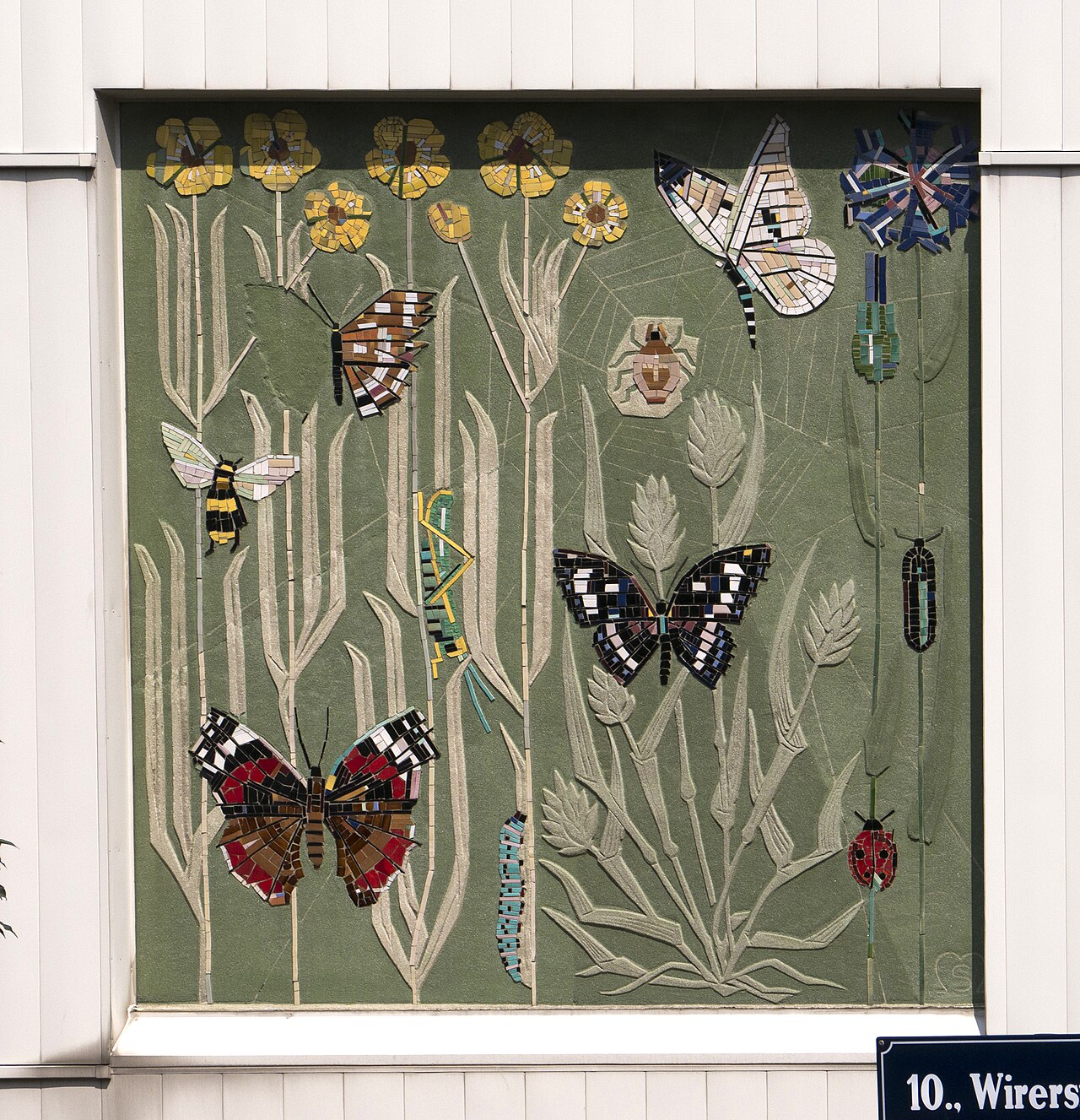 Mosaik Pflanzen und Tiere des Laaerberges