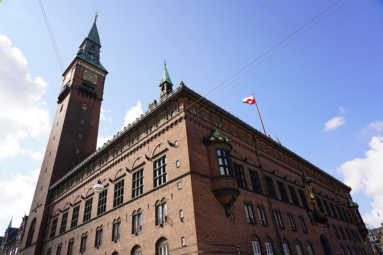 Una fotografia di municipio di Copenaghen