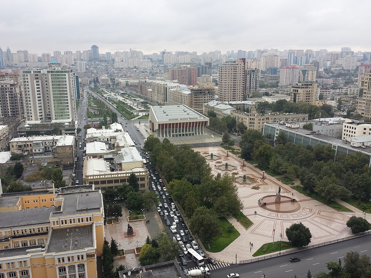 Une photographie de palais Heydar Aliyev