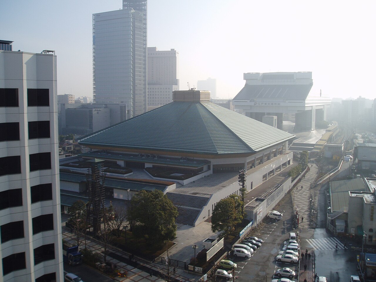 Una fotografia di Ryōgoku Kokugikan