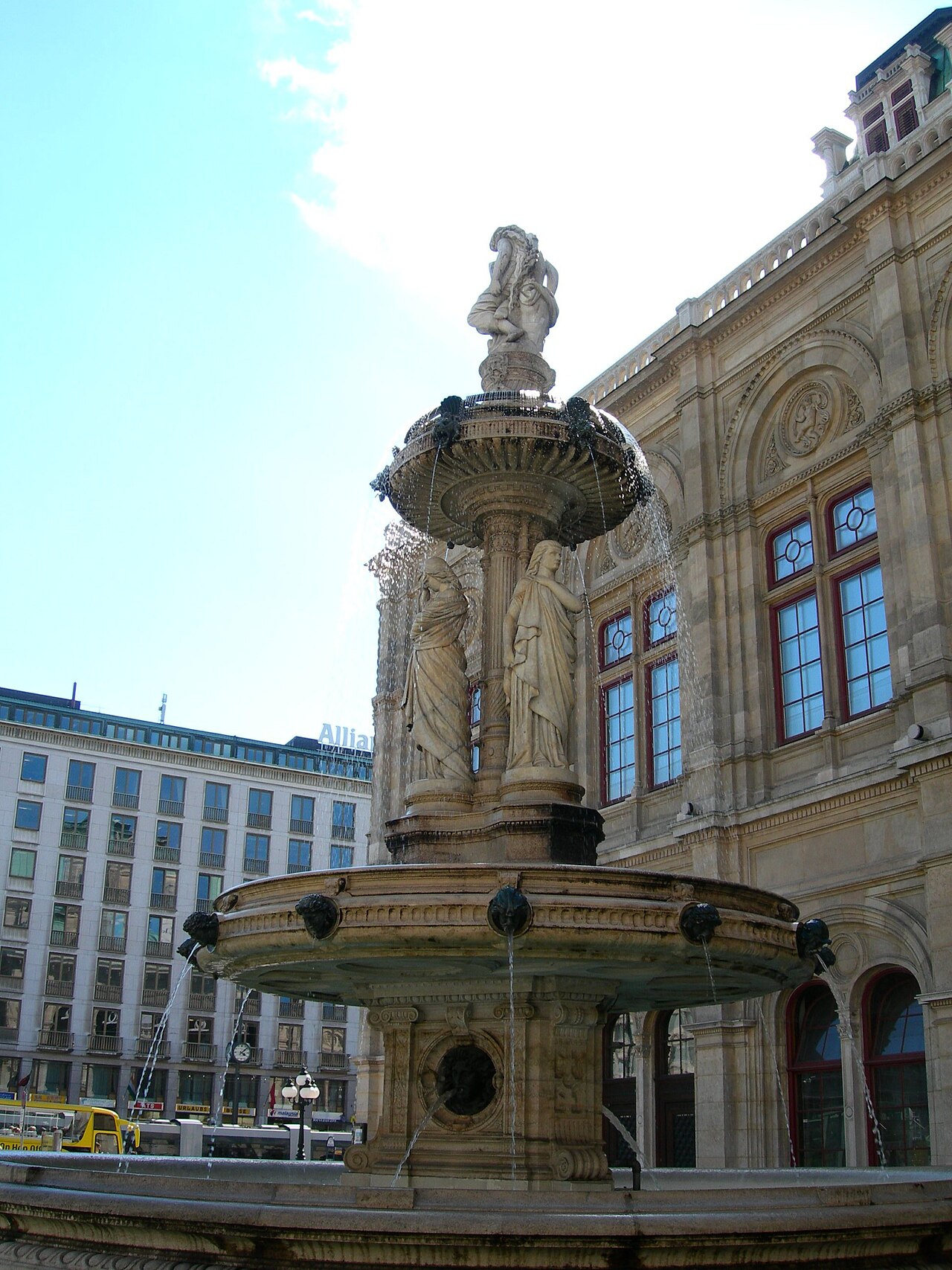 Fountains at the Vienna State Opera