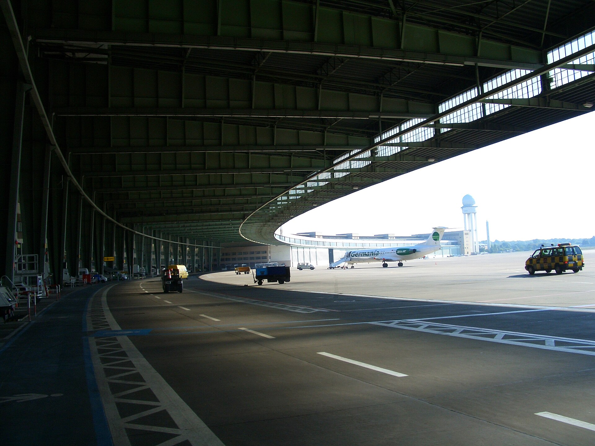 A photograph of Berlin-Tempelhof Airport