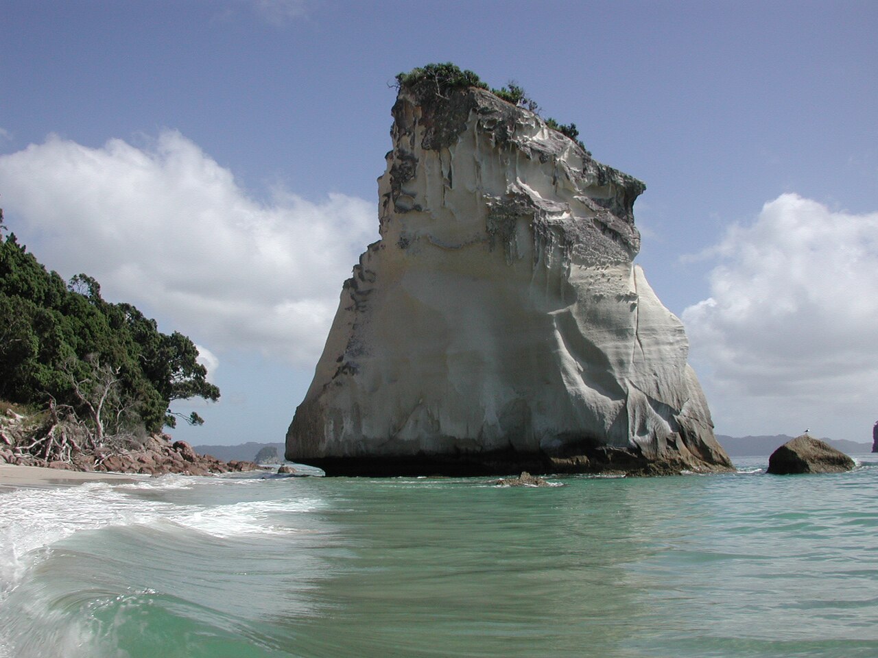 Ein Foto von Cathedral Cove
