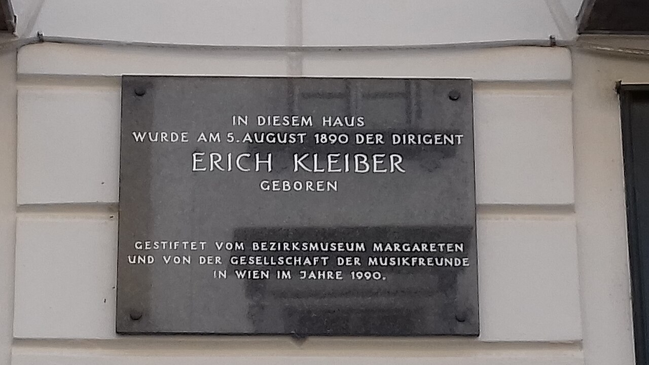 Targa commemorativa per Erich Kleiber