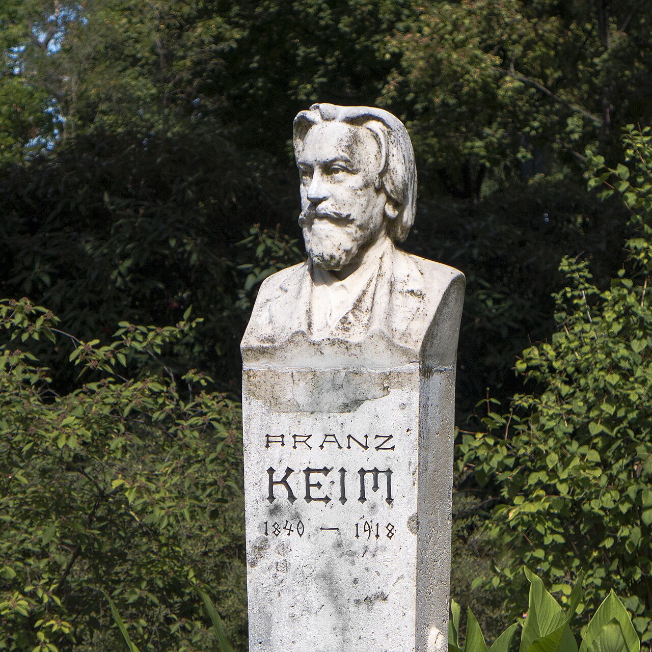 Monumento a Franz Keim, Wertheimsteinpark