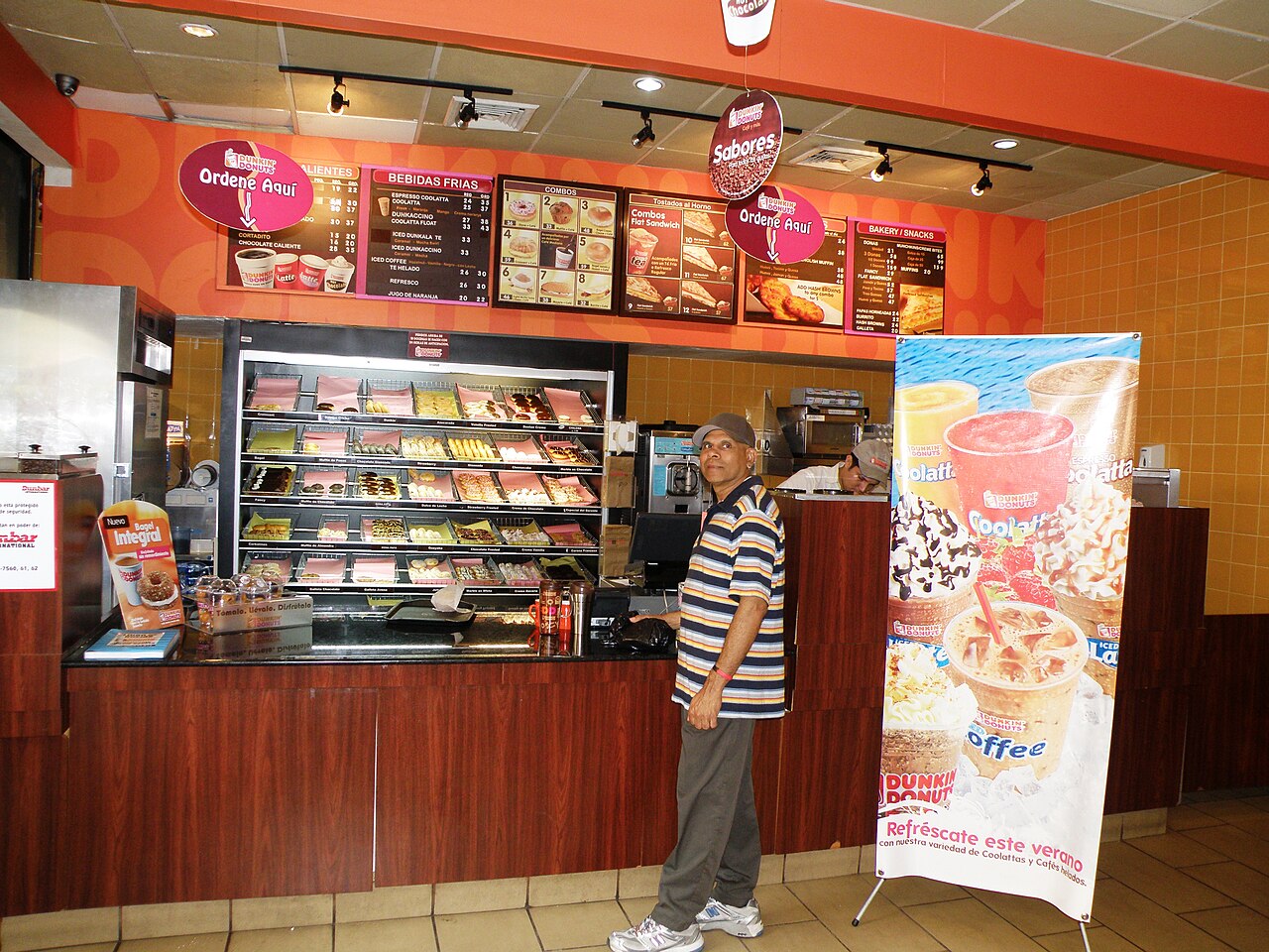 A photograph of Dunkin'