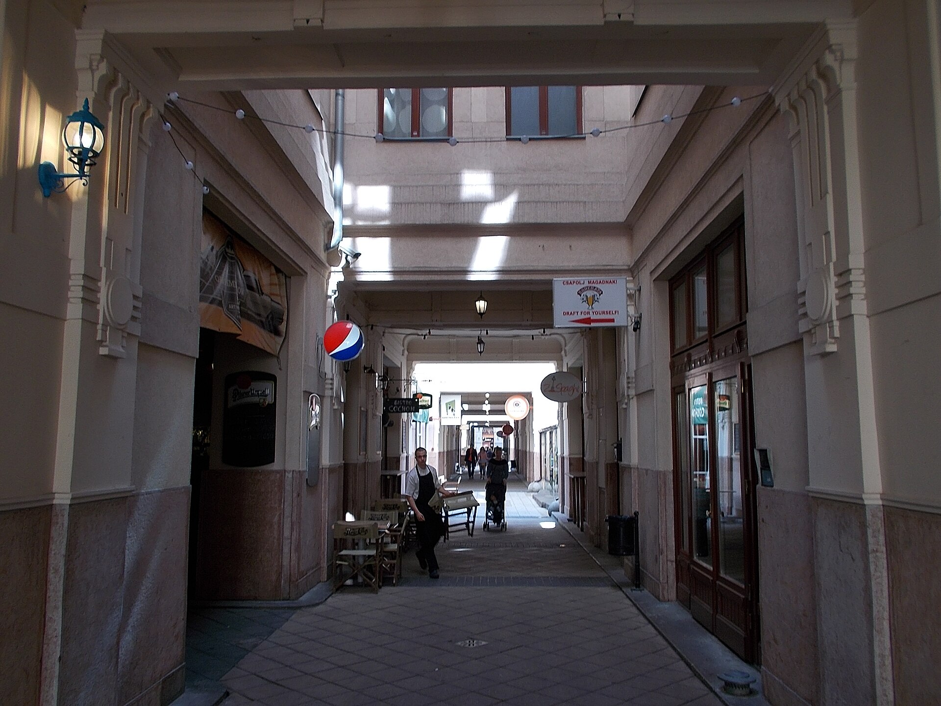 A photograph of Gozsdu Courtyard