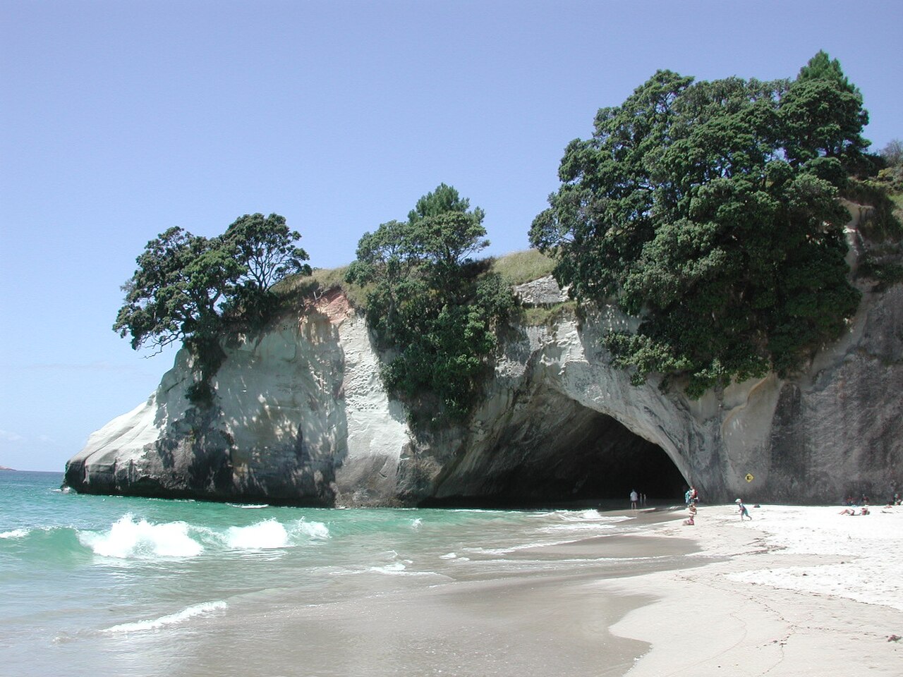 Ein Foto von Cathedral Cove