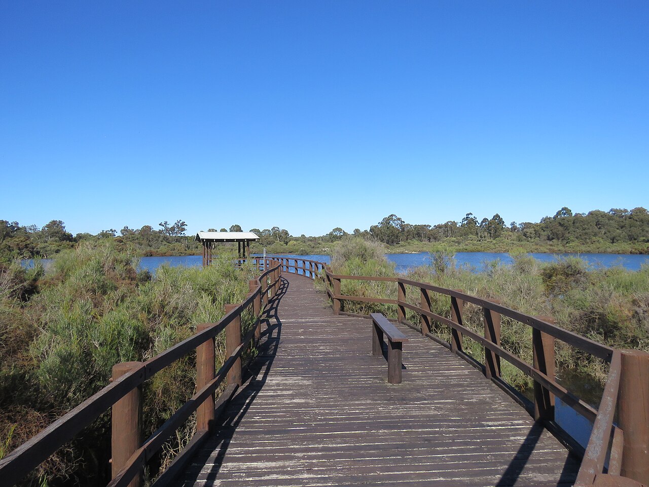 A photograph of Booragoon Lake