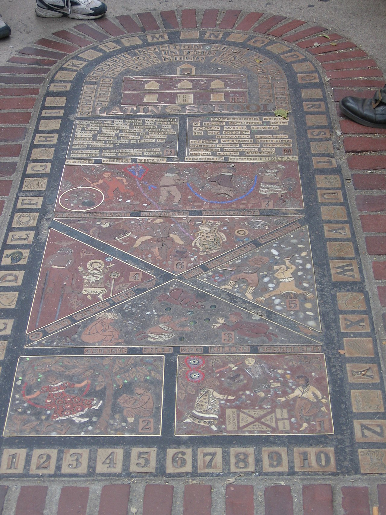 A photograph of Mosaic carpet