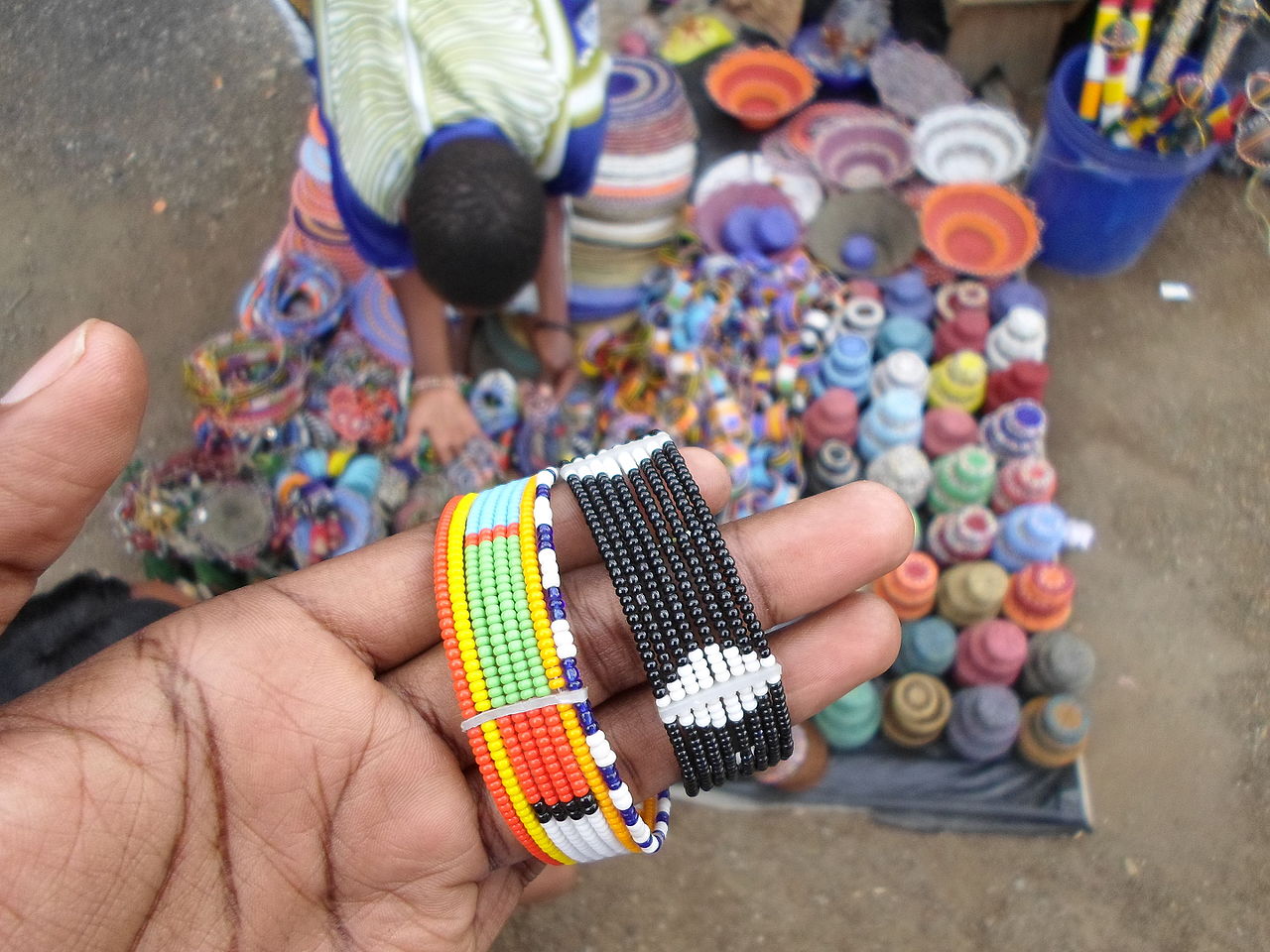 Una fotografia di Maasai market