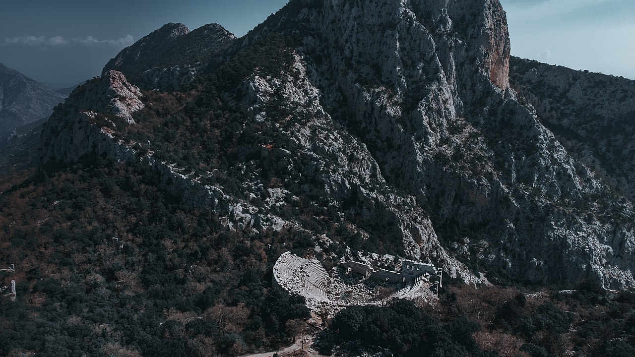 Termessos Antik Tiyatrosu fotoğrafı
