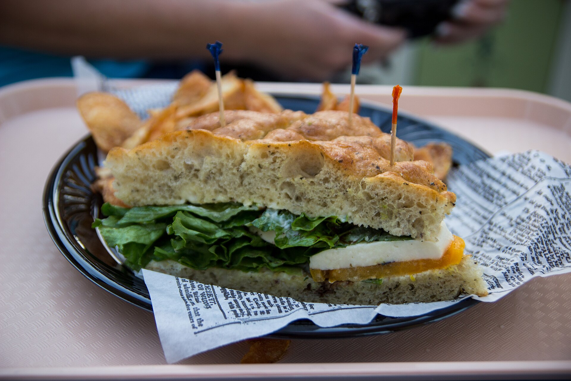 Sándwich Caprese — foto ilustrativa
