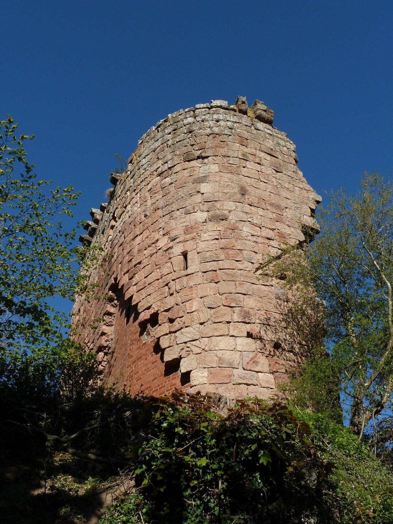 A photograph of Roslin Castle