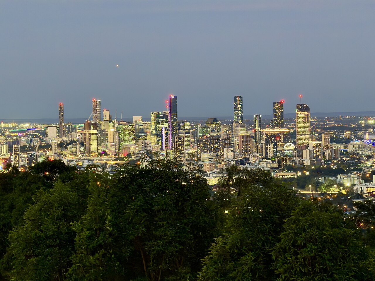 A photograph of Mount Coot-tha Lookout