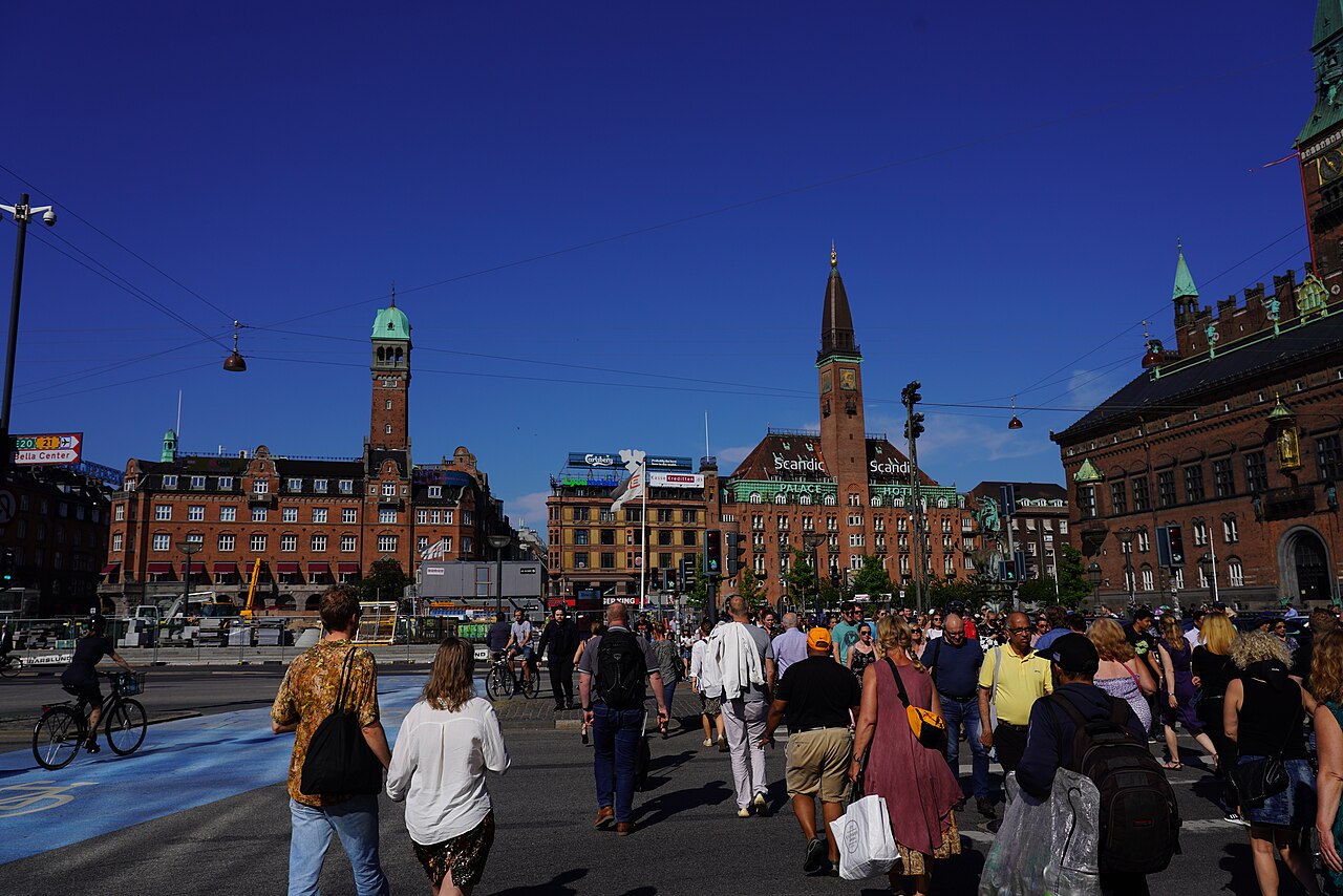 A photograph of City Hall Square