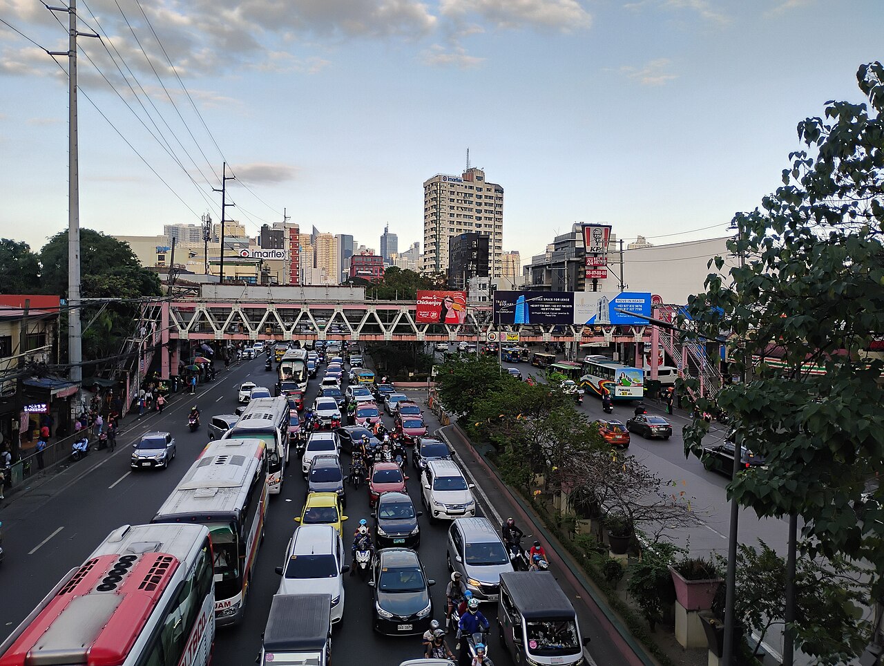A photograph of LRT Buendia Station