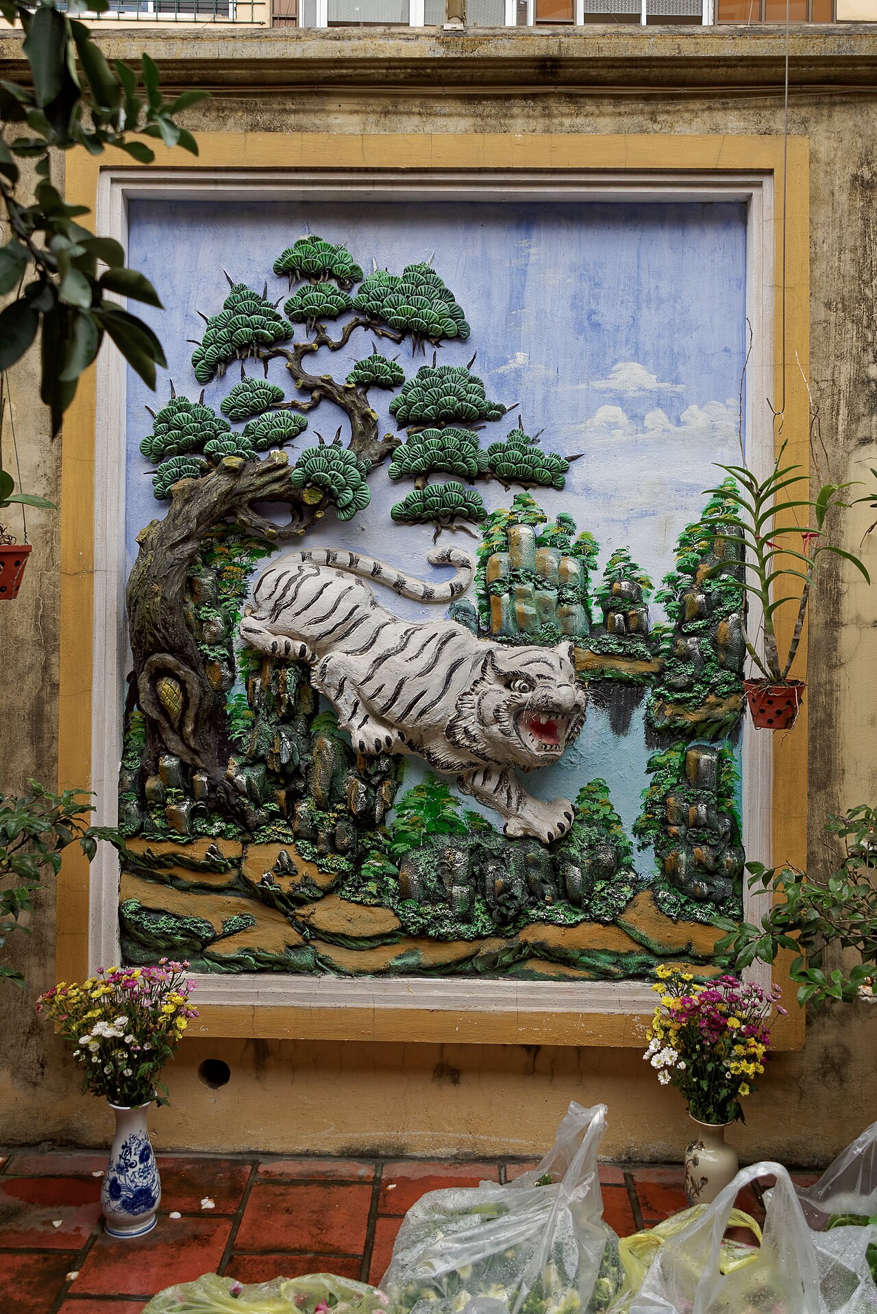 A photograph of Bach Ma temple
