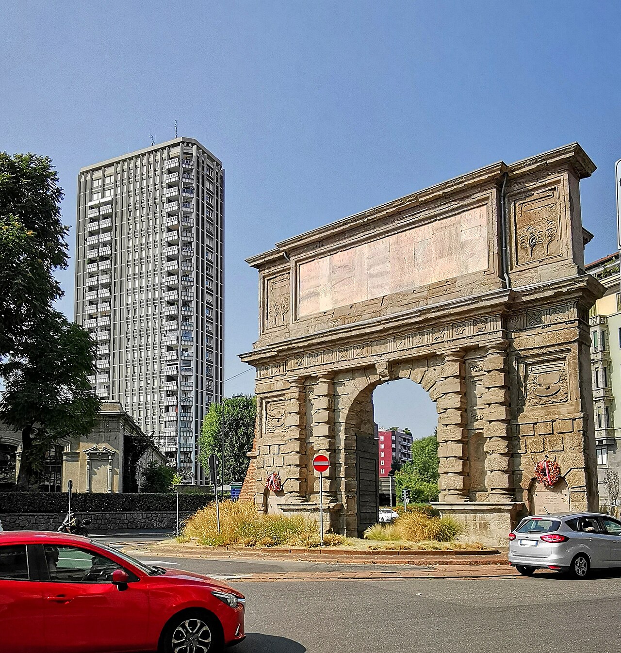 A photograph of Porta Romana