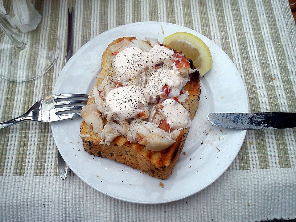 Sandwich ouvert au crabe — photo d’illustration