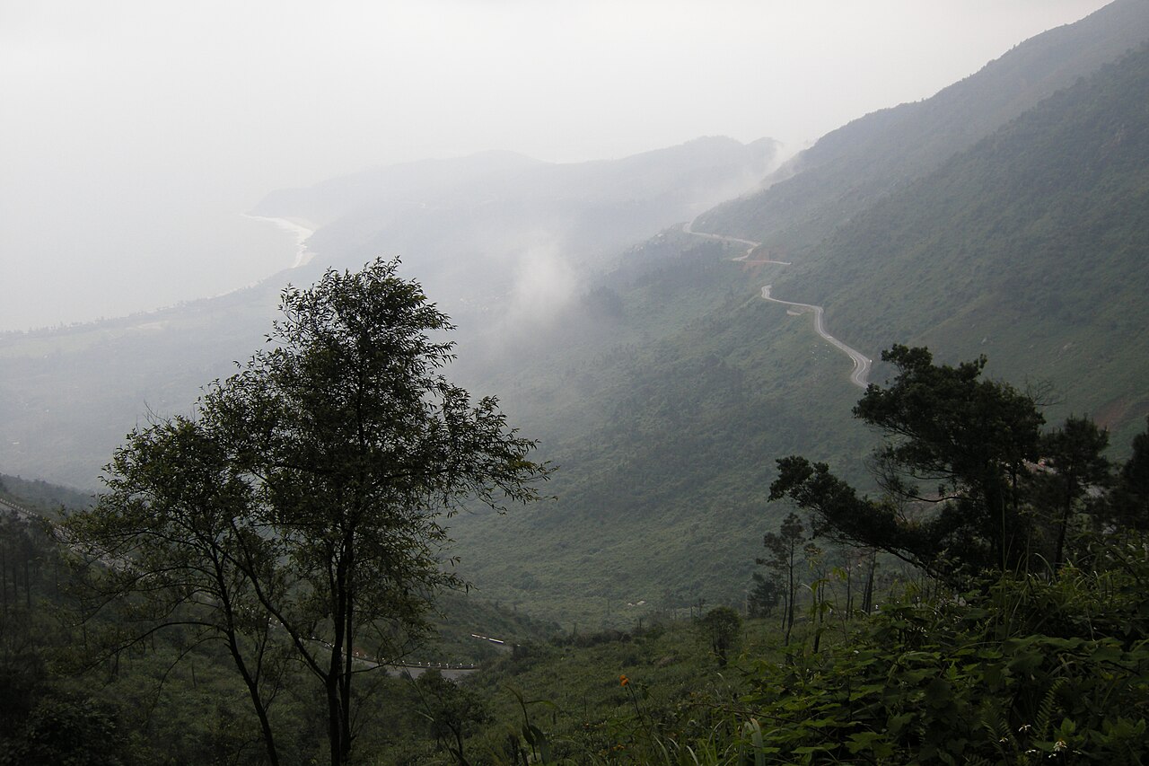 A photograph of Hai Van Pass