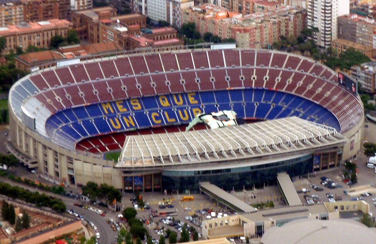 Uma fotografia de Camp Nou