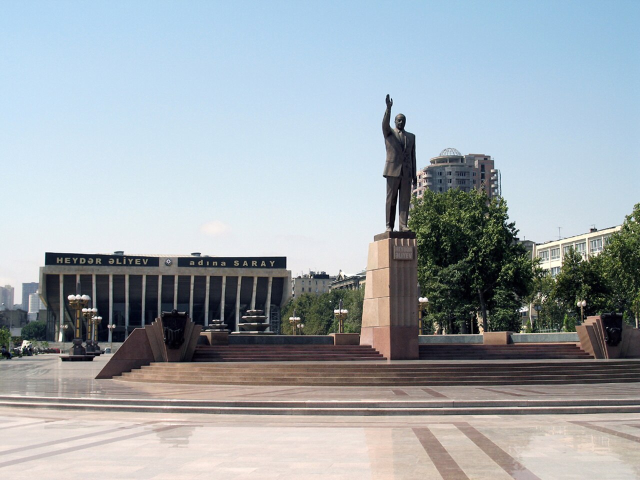 Une photographie de palais Heydar Aliyev