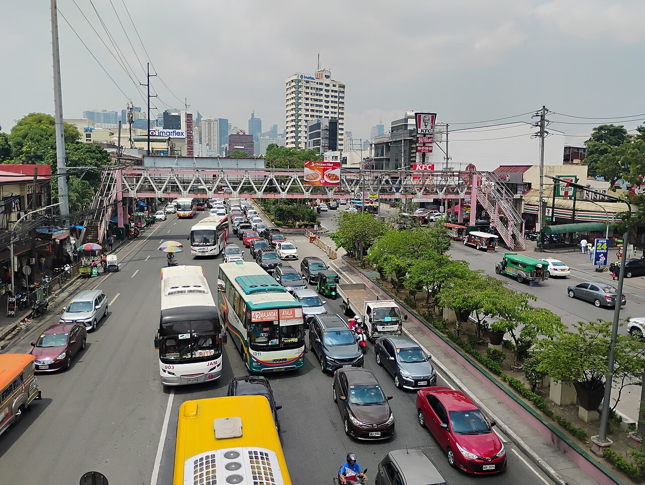 A photograph of LRT Buendia Station